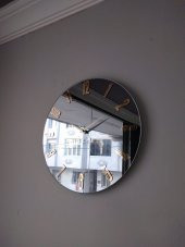 GERÇEK AYNALI DEKORATİF DUVAR SAATİ (40 CM) - 3