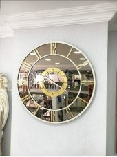 GERÇEK AYNALI DEKORATİF DUVAR SAATİ (40 CM) - 3
