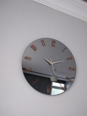 GERÇEK AYNALI DEKORATİF DUVAR SAATİ (40 CM) - 3