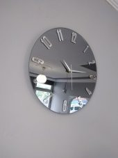 GERÇEK AYNALI DEKORATİF DUVAR SAATİ (50 CM) - 1