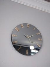 GERÇEK AYNALI DEKORATİF DUVAR SAATİ (40 CM) - 1