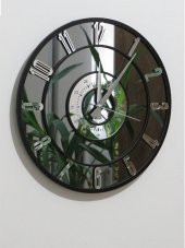GERÇEK AYNALI DEKORATİF DUVAR SAATİ (40 CM) - 1
