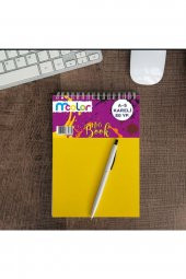 mcolor A5 Pp Kapak Üstten Sipralli Kareli Not defteri - 1