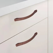Berilay (128 mm- 12.8 cm) Eskitme Antik Bakır Metal Mobilya Mutfak Dolabı Dolap Kulpu Kulbu Kulpları - 3