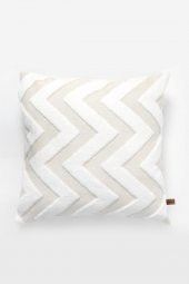 Jakarlı Kırlent 43x43 cm Line Ekru - 1