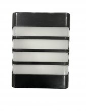 NisaLuce 22W Nemliyer Kare Kafesli Led Aplik Siyah Kasa 6500K IP65 - 1