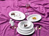 ​​​​​​​Taç Alyona 53 Parça 12 Kişilik Yemek Takımı Platin - 2