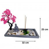 T.Concept Dekoratif Buda Heykeli Dikdötgen Zen Bahçesi - 5