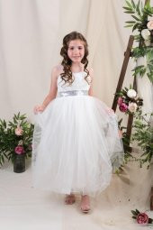 PUL KEMERLİ UZUN HAYAL TÜL ELBİSE thumbnail 1