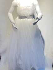 PUL KEMERLİ UZUN HAYAL TÜL ELBİSE thumbnail 2