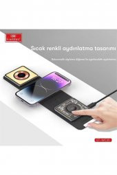 Peeq Earldom WC35 3in1 15W Magsafe Katlanabilir Masaüstü Kablosuz Şarj Standı thumbnail 3