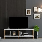 BMdekor TV Sehpası Şota Beyaz 120 cm - 1