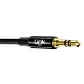 LinkTech A586 Type-C - 3.5mm AUX Kablo 1mt Siyah - 2