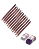 Doms A1 12 Adet Kurşun Kalem Silgi ve Kalemtraş Seti 3414 - 2