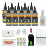 Ekokartuş Dolum seti Canon E204 E304 E3140 PG-46 uyumlu Siyah 10lu set - 1