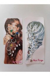 Saç Yüzüğü 2 Kartela 16 Adet Model5 - 1