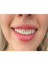 36 Adet Birden Karışık Desen Gümüş Renk Piercing - 2