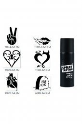 Aşkın Zaferi Spray Tattoo Geçici Sprey Dövme Seti thumbnail 1