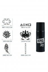 Özgür Ruhlu Spray Tattoo Geçici Sprey Dövme Seti thumbnail 1