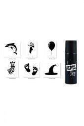 Cadı Zebra Spray Tattoo Geçici Sprey Dövme Seti thumbnail 1