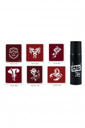 Aslan Fil Spray Tattoo Geçici Sprey Dövme Seti thumbnail 1