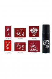 Shark Dragon Spray Tattoo Geçici Sprey Dövme Seti thumbnail 1