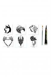 Hırçın Modeller Hint Kınasıyla Geçici Dövme Yapma Seti thumbnail 1
