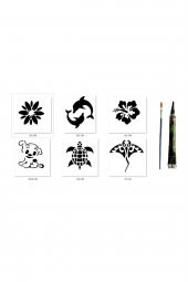 Sevimli Modeller Hint Kınasıyla Geçici Dövme Yapma Seti thumbnail 1