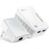 TP-Link TL-WPA4220KIT 300Mbps, 300m mesafeli, 2 LAN portlu Powerline Adaptör Kit - 1