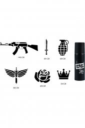 Kanat Spray Tattoo Geçici Sprey Dövme Seti - 1