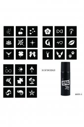 Minimal 27 Desen ve Spray Tattoo Geçici Dövme Seti thumbnail 1