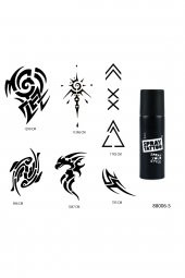 Tribal Modeller Spray Tattoo Geçici Sprey Dövme Seti thumbnail 1
