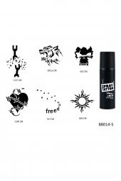 Özgür Ruh Spray Tattoo Geçici Sprey Dövme Seti - 1
