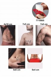 Hayat bir Savaş Desenleri Hint Kınası ile Geçici Dövme Yapma Seti thumbnail 2