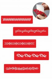 Kol Modelleri 5 Adet  Geçici Dövme Kına Şablonu thumbnail 1