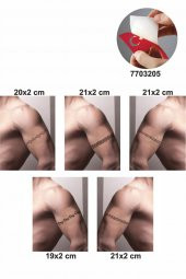 Kol Modelleri 5 Adet  Geçici Dövme Kına Şablonu thumbnail 2