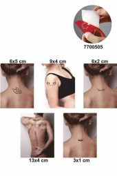 Özgür Kanatlar 5 Adet  Geçici Dövme Kına Şablonu thumbnail 2