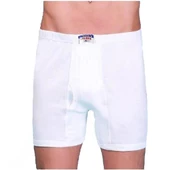 Nazar Yıldız Erkek Arjantin Külot Erkek Paçalı Külot Beyaz - 1