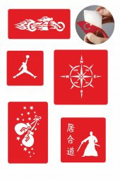 İddalı Sporlar 5 Adet  Geçici Dövme Kına Şablonu thumbnail 1