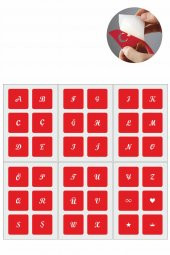 Küçük Boy El Yazısı Harf Şablonu 6 Sayfa - 1