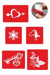 Dürüst Desenler 5 Adet Geçici Dövme Kına Şablonu thumbnail 1