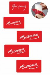 Atatürk 5 Adet  Geçici Dövme Kına Şablonu thumbnail 1