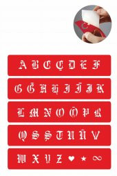 Büyük Boy Gotik Harf Şablonu Tüm Harfler thumbnail 1