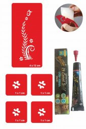 El Süsleme Fidan Hint Kınası ile Geçici Dövme Yapma Seti thumbnail 1