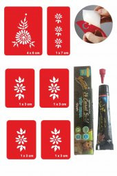 El Süsleme Hint Kınası ile Geçici Dövme Yapma Seti thumbnail 1