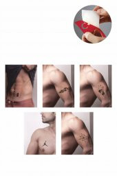 Spor Desenleri Hint Kınası ile Geçici Dövme Yapma Seti thumbnail 2