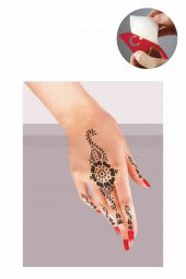 Zarif El Hint Kınası ile Geçici Dövme Yapma Seti - 1