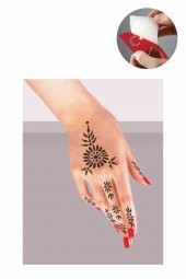 El Süsleme Hint Kınası ile Geçici Dövme Yapma Seti thumbnail 2