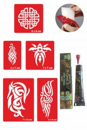 Triballer Hint Kınası ile Geçici Dövme Yapma Seti thumbnail 1