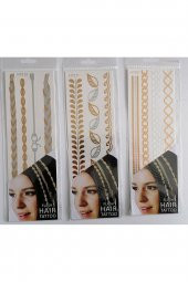 Saç Dövmesi 3 Adet Birden Model 3 - 1